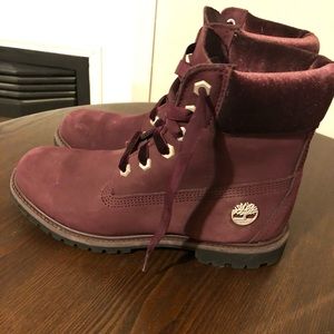 Timberland Women’s Boots Maroon Size 9